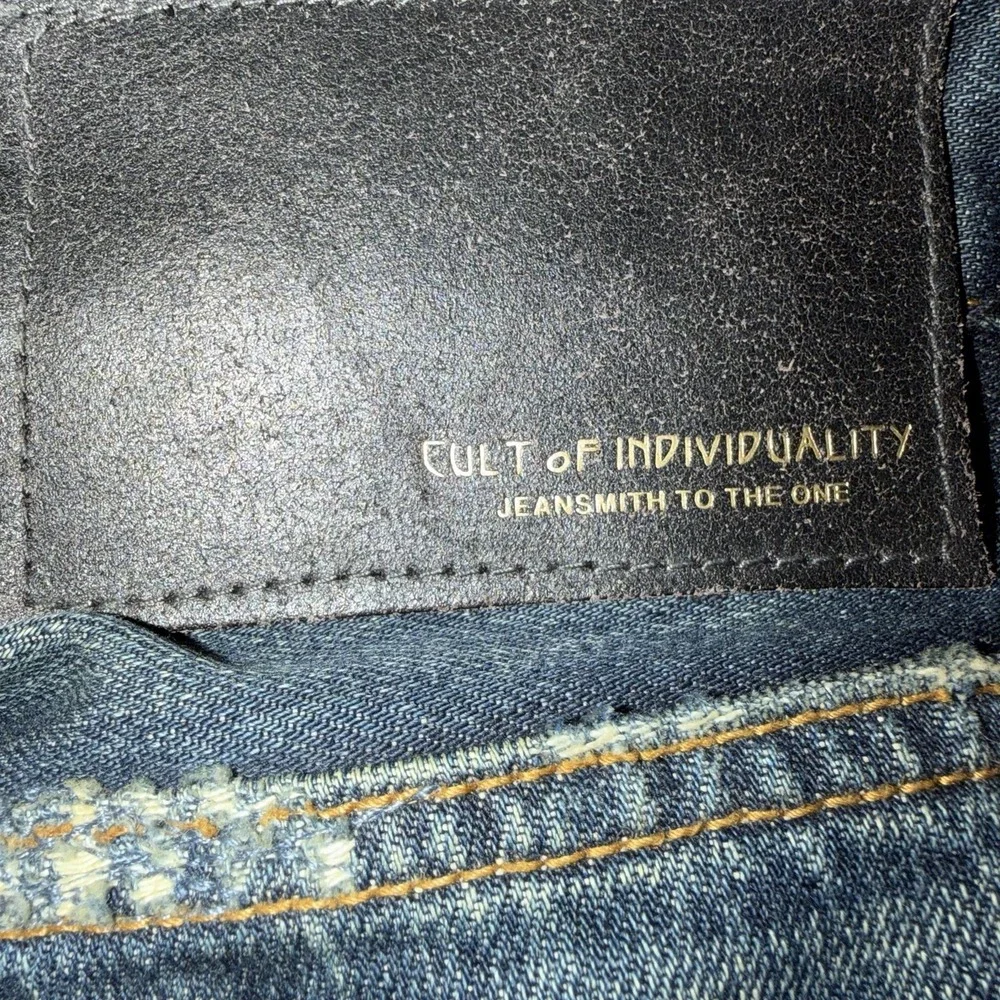 Cult Of Individuality Greaser Straight Japanese Selvedge Jeans Mens 32X33.5 Moto